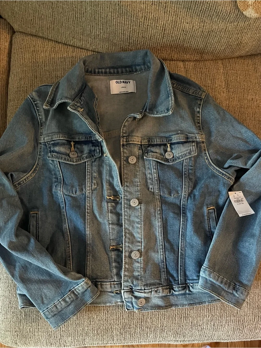NWT Old Navy Blue Denim Jacket - Classic Girls Jean Jacket size large
